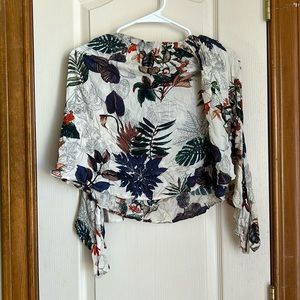 Beautiful white flower shirt